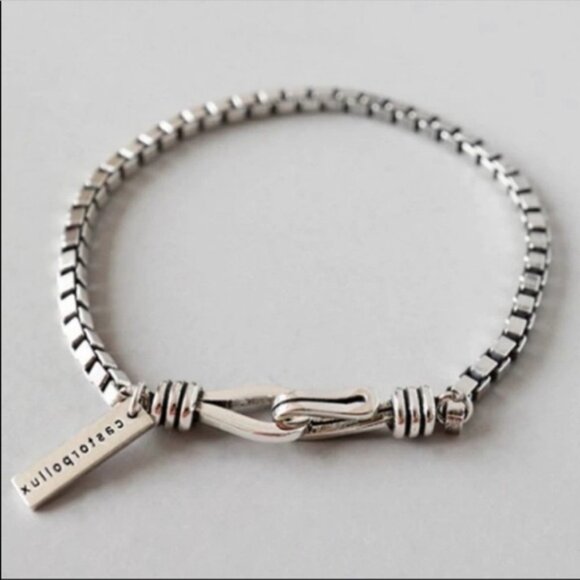 NEW 925 STERLING SILVER CHAIN BRACELET, NICE BRACELET, CUTE BRACELET - Picture 2 of 7